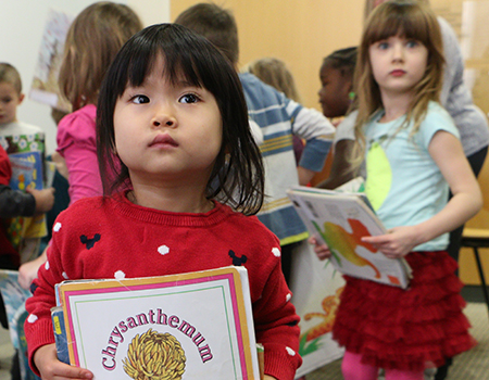 Kids at free library - developmental plans